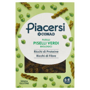 Piacersi Zöldborsó Fusilli Gluténmentes 250g